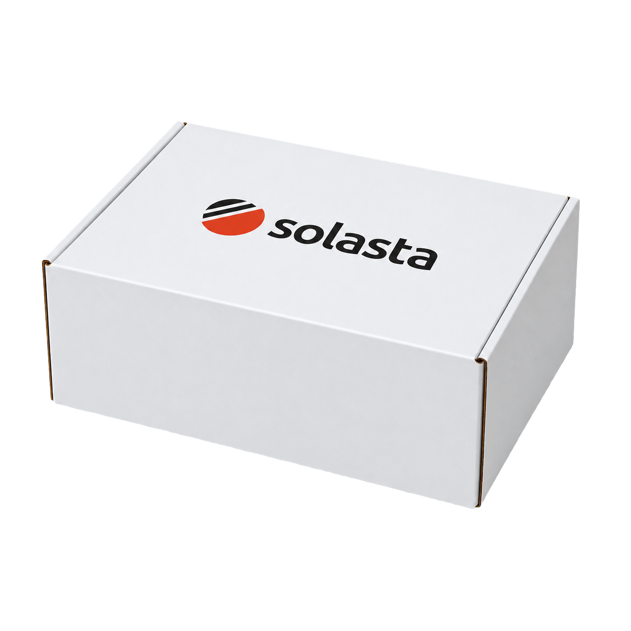 White Solasta packaging box