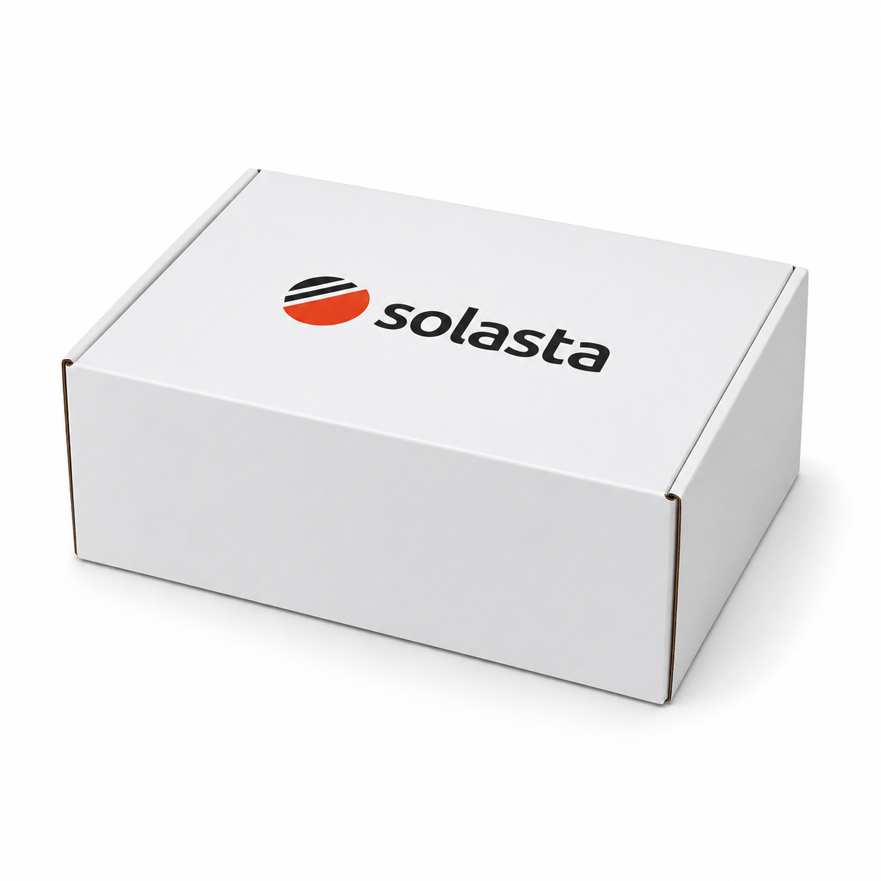 White Solasta packaging box